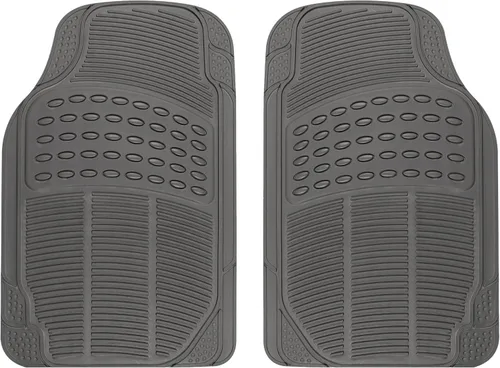 Vista 20 de BDK ProLiner Alfombrillas para automóvil, camiones, SUV, 2 piezas para todo tipo de clima con diseño de ajuste universal, tapetes duraderos con Beige