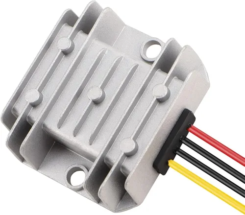 Vista 7 de DROK Regulador de voltaje ajustable, IP68 impermeable DC a DC Buck Convertidor 8-35V a 3-24V 5A, caja protectora de aluminio convertidor reductor 5V