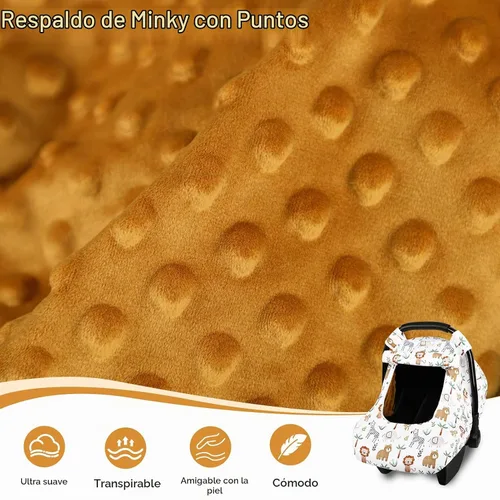 Vista 6 de Funda de asiento de automóvil para bebé, funda de asiento de automóvil resistente al viento para niñas pequeñas, toldo cálido para asiento