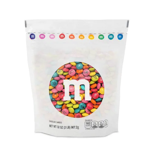 Vista 7 de M&M'S Cinco De Mayo - Caramelo de chocolate con leche, bolsa resellable a granel de 2 libras Real Milk Chocolate, Printed Fiesta Graphics, Holiday