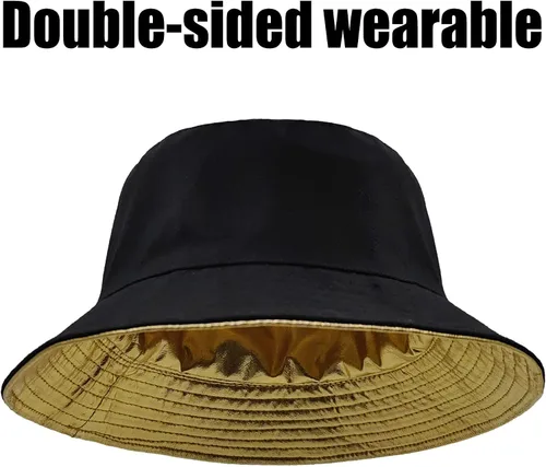 Vista 3 de VGGAEELY Kit de disfraz de hip hop, traje de los años 80 y 90 para mujeres y hombres, sombrero dorado, cadena de dinero, collar, lentes de sol