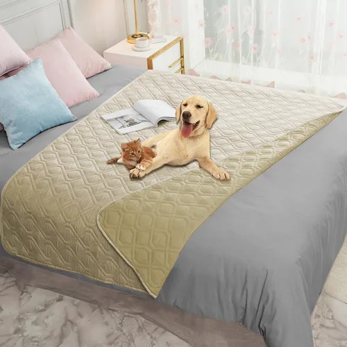 Vista 129 de Ameritex Manta Impermeable Reversible Cubierta para Cama de Perro Manta para Mascotas para Muebles Cama Sofá Sillón
