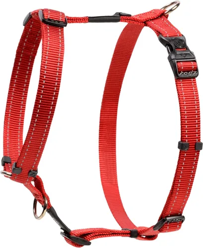 Vista 6 de Arnés reflectante ajustable en H para perros extragrandes; collar y correa a juego disponibles, amarillo