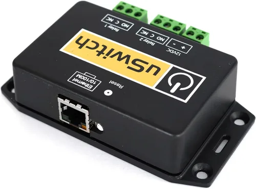 Vista 2 de Relé web de 2 canales uSwitch con reinicio automático