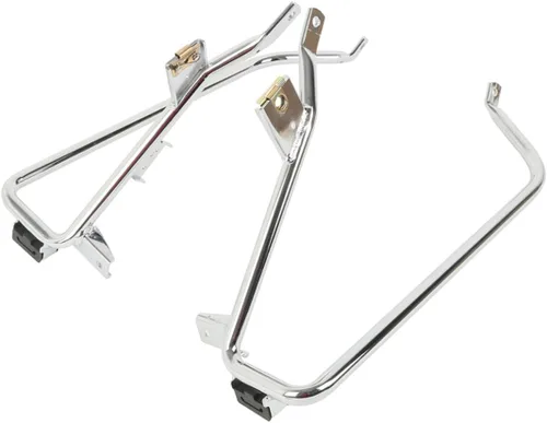 Vista 9 de TCT-MOTORPARTS Soporte de protección de alforja para Harley Electra Glide FLHT FLHTC FLHTCU 97-08 Cromado