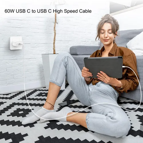 Vista 23 de Paquete de 2 cables de carga CarPlay cortos de 1.5 pies compatibles con iPhone 17/16E/16/15, 17Air, 15 16 17 Pro Max, cable de carga Plus, cable