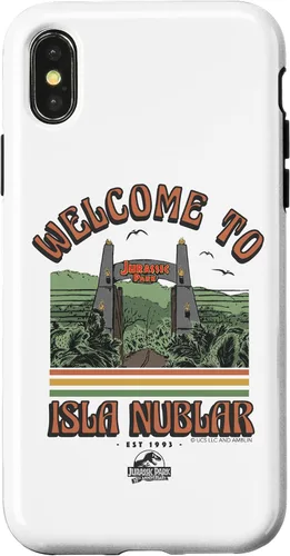 Vista 5 de Funda para iPhone 12 mini Jurassic Park Welcome to Isla Nublar