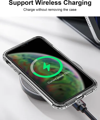 Vista 15 de HOOMIL Funda para iPhone 7 Plus/iPhone 8 Plus de 5.5 Pulgadas, sin amarillamiento, protección contra caídas, cubierta trasera dura transparente