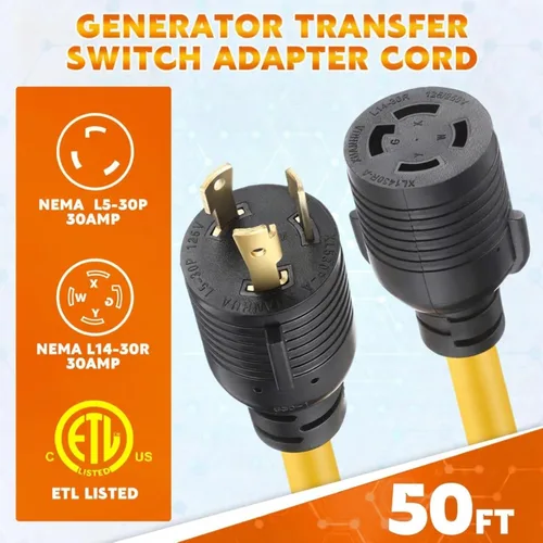Vista 2 de Kanayu Cable adaptador de interruptor de transferencia de generador NEMA L5