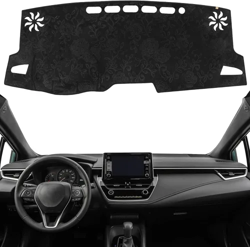 Vista 24 de Alfombrilla Cobertora para Salpicadero Compatible con Toyota Sienna 2010-2004 (Sin Modelos HUD), Alfombrilla Antirreflejos para Salpicadero