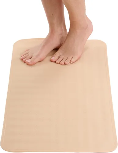 Vista 15 de ENKOSI Tapete de ducha antideslizante – Alfombra de baño para suelos de bañera y ducha – Alfombra antideslizante con fuerte agarre de ventosa
