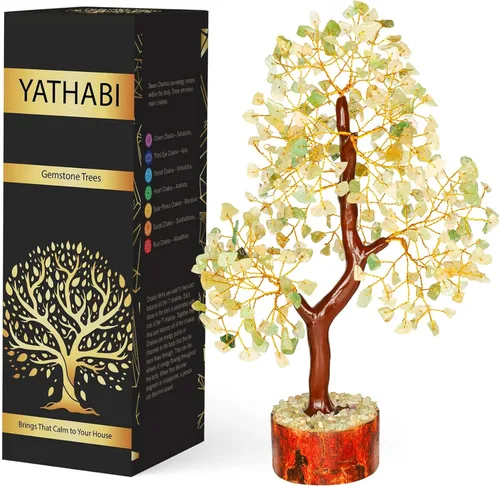 Vista 18 de YATHABI Escultura de gema de turmalina negra, árbol de cristal, decoración de Feng Shui, árbol de dinero de buena suerte