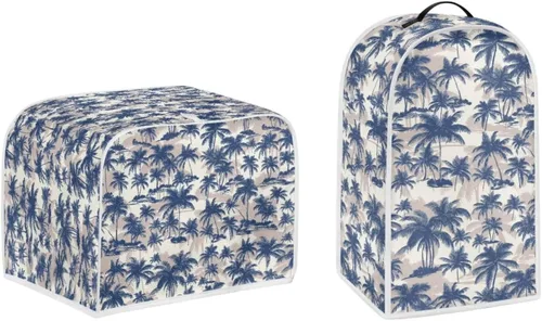 Vista 9 de Talayituse Cubierta de licuadora de tortuga de playa con estampado de corazón de estrella de mar, 2 piezas, fundas para cafetera, fundas para Playa