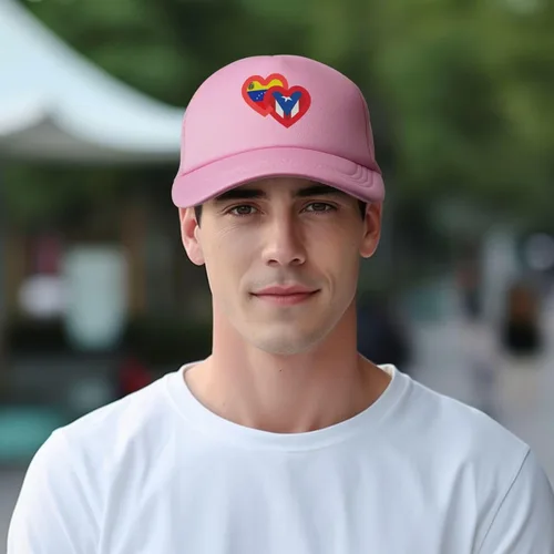 Vista 6 de Trucker Hat Mesh Baseball Cap Adjustable Dad Hat Unisex