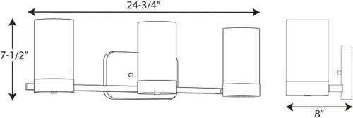 Vista 5 de Progress Lighting P300022-015 Elevate Bath & Vanity, Cromo