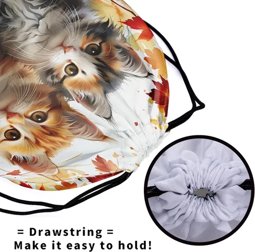 Vista 166 de Bolsa de agarre de gimnasia de piel de animal, bolsa de gimnasia con cordón ajustable, bolsa de cuerda para fauna silvestre, Mariposas Galaxy