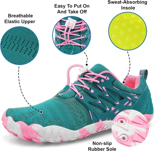 Vista 4 de XIHALOOK Zapatos deportivos de senderismo para mujer y hombre, de secado rápido, para playa, caminar, kayak, surf, entrenamiento