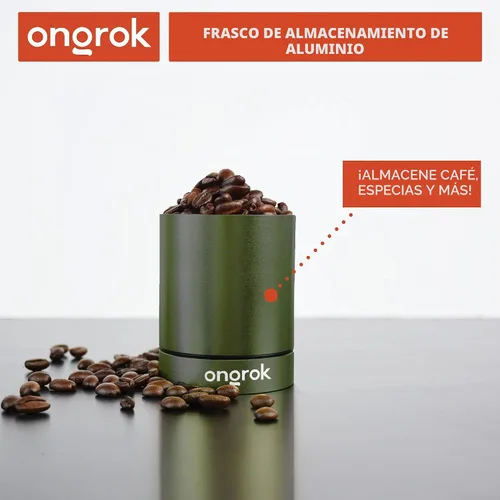 Vista 6 de ONGROK Recipiente de almacenamiento de aluminio, 6.1 fl oz, tarro a prueba de aire para preservar el olor y el aroma