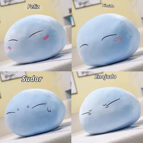 Vista 2 de Anime Slime Plushie Stuffed Doll Plush Pillows Plush Stuffed Doll Pillow Toys Gifts (Angry, 11in)