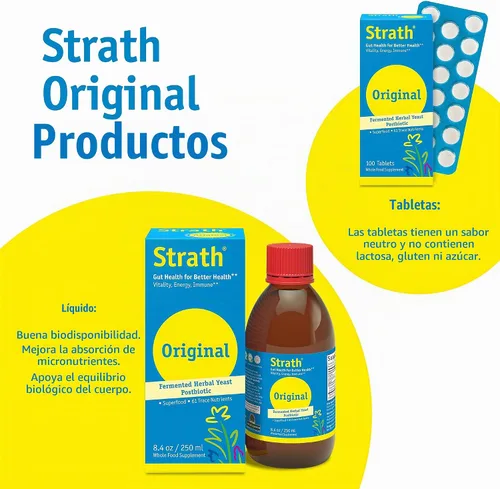 Vista 5 de Bio-Strath Tabletas de levadura nutricional Postbiótico de levadura herbaria fermentada Apoyo a la salud prebiótica e intestinal Bienestar