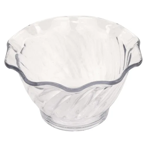 Vista 8 de G.E.T. DD-50-BK - Plato de postre para helado de tulipanes de plástico, 5 onzas, color negro (juego de 12)