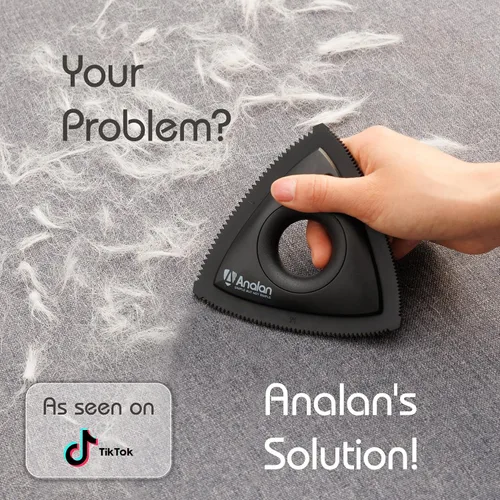 Vista 2 de Analan - Removedor miniatura de pelo de mascotas, de gato o de perro. Cepillo para limpiar las telas del auto, el sofá, el hogar Deep Cleaning
