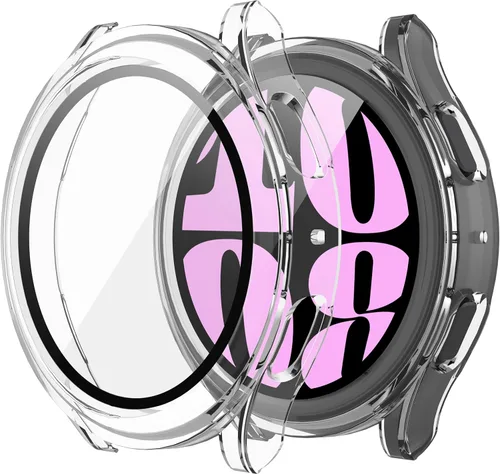 Vista 27 de Misxi - Juego de 2 fundas rígidas de policarbonato con protector de pantalla para Samsung Galaxy Watch 5 Galaxy Watch 4 de 40 mm, funda ultradelgada