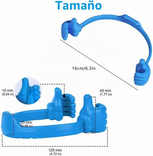 Vista 3 de Kinizuxi Soporte de Pulgar para Celular de Escritorio para Navidad, Soporte Universal Flexible para Celular para Soporte de Tableta, Soporte