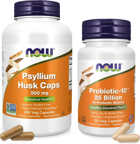 Vista 10 de Now Foods Psyllium Husk Cápsulas 0.02 oz, 5972, 1, 1