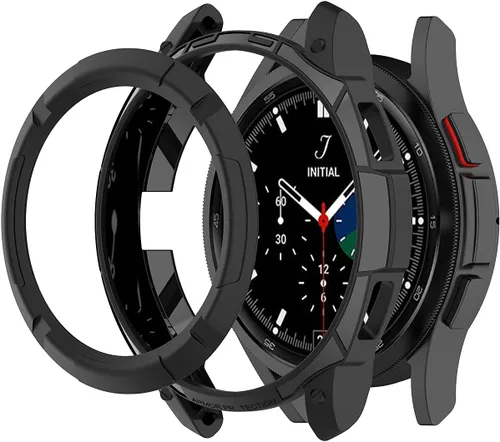 Vista 2 de Samsung Galaxy Watch 4 Classic - Funda protectora de 1.81 pulgadas (1.811 in) con marco de anillo bisel (negro/azul/rojo/blanco/verde)