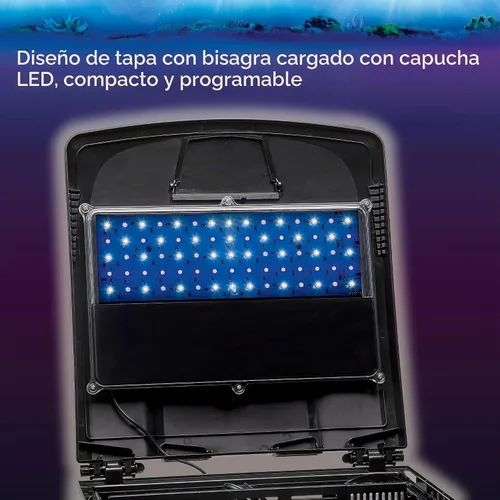 Vista 4 de Coralife BioCube - Tapa de acuario LED para pecera, 14/16 galones