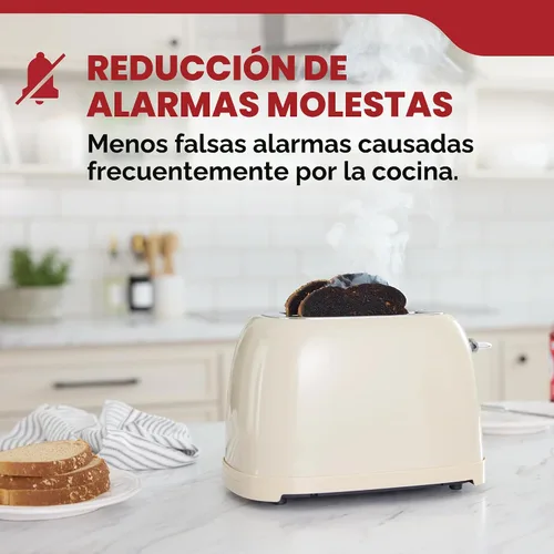 Vista 4 de Kidde Detector de humo, cableado con batería de reserva de 10 años, interconectable, luces de estado LED, alarma de 85 dB, 5 pulgadas, 20SA10