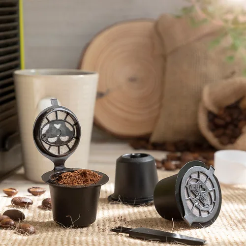Vista 4 de Set de 3 Cápsulas de Café Reutilizables Recoff InnovaGoods