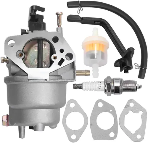 Vista 2 de Reemplazo de carburador para generador Generac GP6500 GP6500E GP7500E GP5500 8125W Reemplaza 0J58620157 con kit de carburador, bujía y filtro