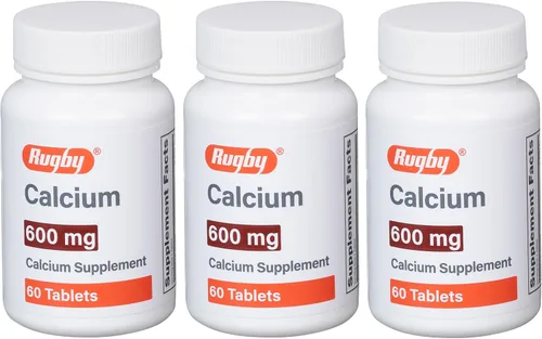 Vista 8 de Rugby - Tabletas de calcio de 600 mg - Suplemento de calcio - 60 unidades (1 paquete)