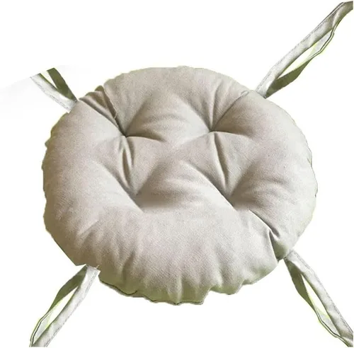 Vista 14 de Cojines de asiento redondos para exteriores con lazos, almohadillas para sillas de pana súper suaves, antideslizantes, herramientas para sillas