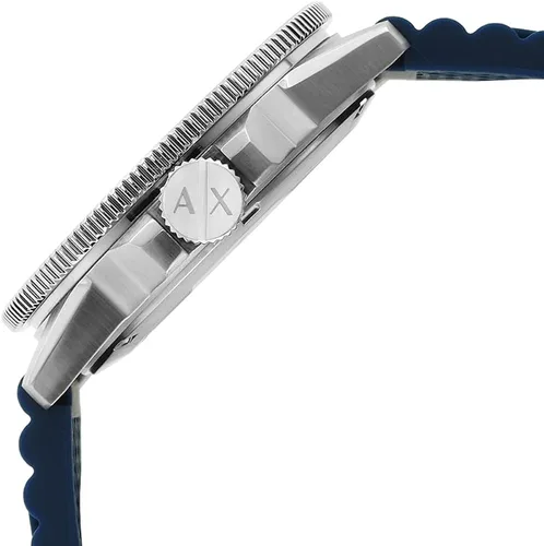 Vista 5 de Armani Exchange Men's Stainless Steel Dive Inspired Watch with Silicone Band or Steel Bracelet