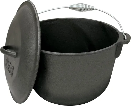 Vista 2 de Bayou Classics - Olla para sopa cubierta de hierro fundido. 6 cuartos de galón, Gris