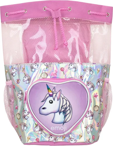 Vista 2 de Emoji Bolsa de natación de unicornio para niños, RosaRebel Fun.