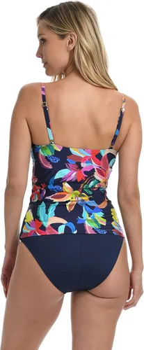 Vista 4 de Traje de baño tankini con tirantes de lencería