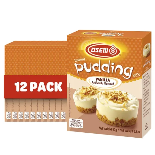 Vista 7 de Osem Pudín instantáneo sabor vainilla, Kosher - 2.8 onzas (paquete de 3)