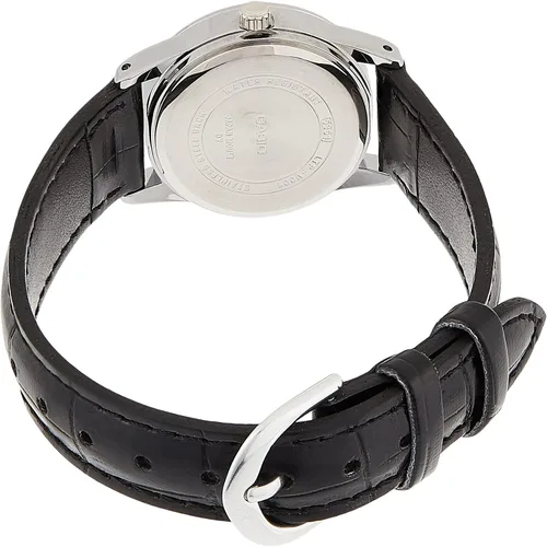 Vista 2 de Casio LTPV001L-7B Reloj de cuarzo de cuero negro para mujer Negro Reloj de cuarzo
