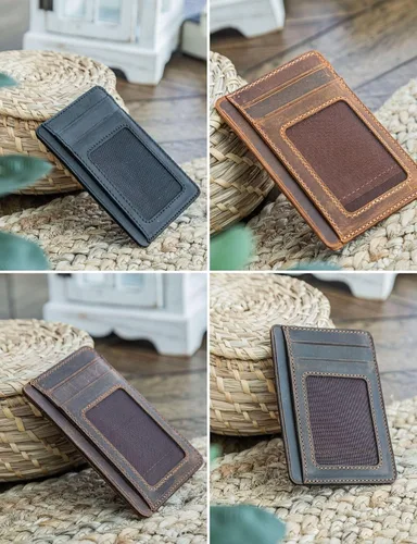 Vista 46 de Handcrafted Genuine Leather Wallets, Minimalist Cardholders, and Passport Covers, Handmade Gift