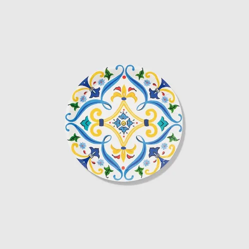 Vista 6 de Coterie Platos azules y dorados (juego de 10 platos pequeños marroquíes, azul marino, agradables para bodas, despedidas de soltera, cenas y fiestas)