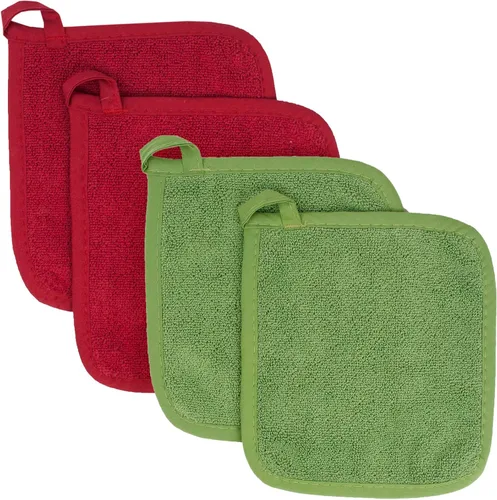 Vista 41 de RITZ Guante de olla y protector térmico de rizo: Resistente al calor sin igual, duradero 100% algodón – Diseñado ergonómicamente para un agarre