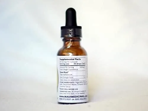Vista 2 de Extracto de raíz de kava 1oz con sabor a coco