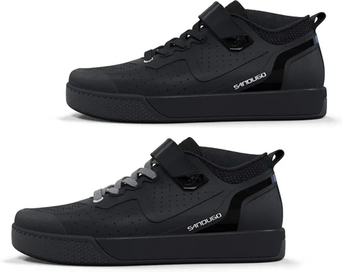 Vista 7 de SANDUGO Tenis de ciclismo MTB SPD para hombre, adecuados para ciclismo de montaña, DH Enduro, compatible con todos los pedales de 2 pernos
