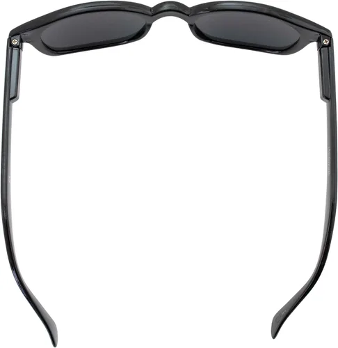 Vista 8 de 2 pares de lentes de motocicleta con montura negra, lentes ahumadas transparentes