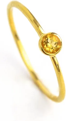 Vista 8 de Anillo pequeño de piedras preciosas apilable, banda de anillo delicada y delgada minimalista, anillo simple apilable de piedra natal