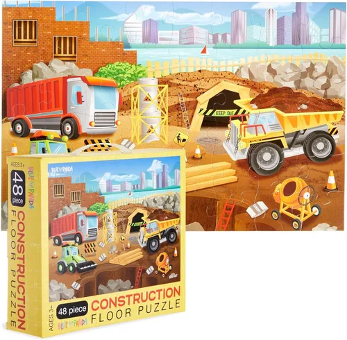Vista 11 de BLUE PANDA Rompecabezas educativo de piso de aprendizaje - 48 piezas, 2 x 3 pies, multicolor, Arca de Noé - Aprendizaje preescolar y desarrollo